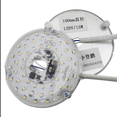 120 فولت 15 واط بدون سائق 100 ملم LED Module لضوء المروحة LED مع شهادة ETL استبدال ضوء المروحة السقفية