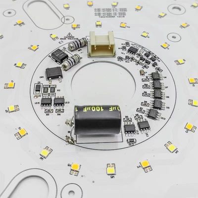 8.66" 220mm ضوء السقف محفوف بالأضواء المستديرة قابلة للتخفيف 120v الألومنيوم مع شهادة FCC،ETL،CB،CE،LVD،EMC