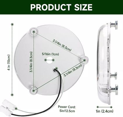 Dia100mm Round Pcb Board 12w 15w AC 110V 120V 230V 3.93' Retrofit Light Kit For Ceiling Flush Light Ceiling Fan Light Panel Replacement PCB 18W 3000K 6000K 1800LM 120V CRI90 قابل للتخفيف