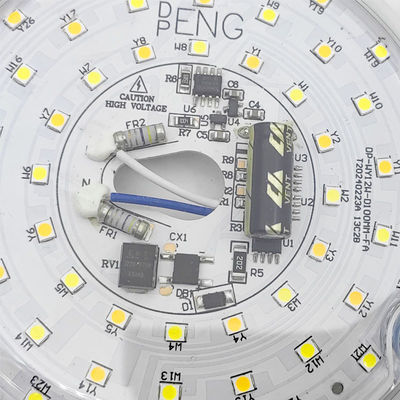 Dia100mm Round Pcb Board 12w 15w AC 110V 120V 230V 3.93' Retrofit Light Kit For Ceiling Flush Light Ceiling Fan Light Panel Replacement PCB 18W 3000K 6000K 1800LM 120V CRI90 قابل للتخفيف