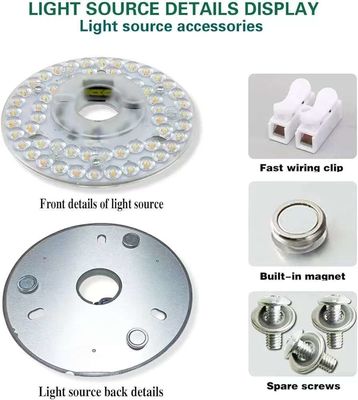 Dia125mm Round Pcb Board 4.9'' LED Retrofit Light Kit 22W اللون 3000K/4500K/6000K CRI90 للوحة المروحة السقفية