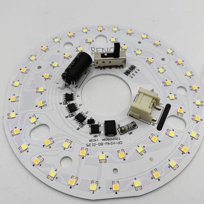 Dia125mm 4.9inch 24W LED Ceiling Fan Light Kit Retrofit Kit 5CCT 3000K 3500K 4000K 5000K 6000K قابل للتعديل 12W 18W 24W Switch ، 2800LM 120V ETL 2 4 واط