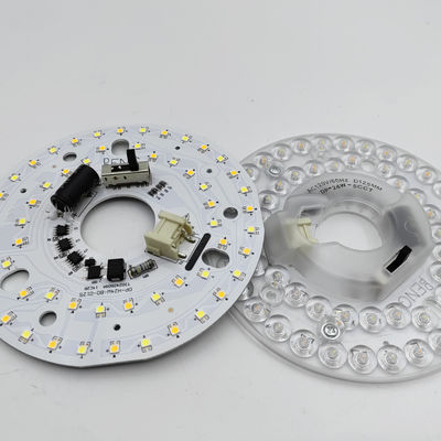 Dia125mm 4.9inch 24W LED Ceiling Fan Light Kit Retrofit Kit 5CCT 3000K 3500K 4000K 5000K 6000K قابل للتعديل 12W 18W 24W Switch ، 2800LM 120V ETL 2 4 واط