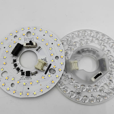 Dia125mm 4.9inch 24W LED Ceiling Fan Light Kit Retrofit Kit 5CCT 3000K 3500K 4000K 5000K 6000K قابل للتعديل 12W 18W 24W Switch ، 2800LM 120V ETL 2 4 واط