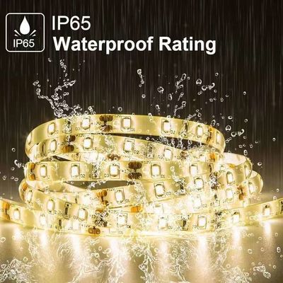 مصابيح LED مرنة 600 وحدات مصابيح LED مضادة للماء 12 فولت مصابيح LED مضادة للماء حزمة من 16.4ft / 5m لعطلة منزل الحفلة داخل والخارج ديكور مضاد للماء أبيض 1 حزمة
