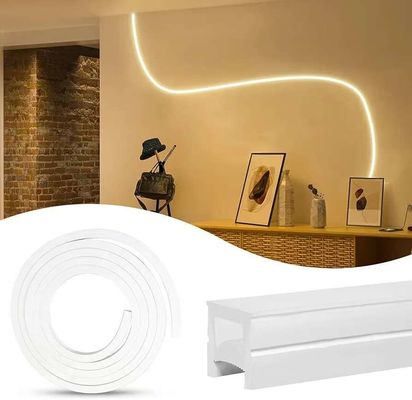 مضاد للماء 12 / 24 فولت سيليكون LED ضوء شريط للديكور المنزلي نيون LED ضوء شريط الأبيض 16.4ft/5m نيون ضوء شريط 12 فولت سيليكون مضاد للماء مرنة LED نيون حبل أضواء لغرفة النوم مهرجان