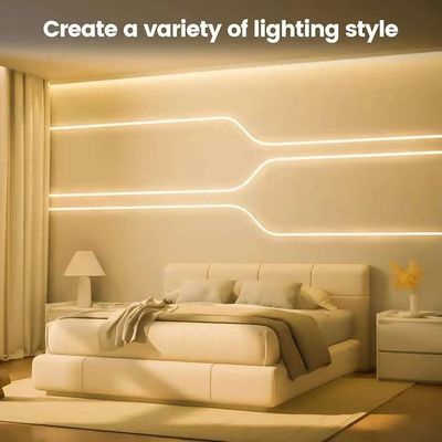 DIY Decoration Rgb Neon Strip Light Tubes Custom 12v 24v SFFlexible Neon Strip Light For Holiday Decoration السيليكون IP67 مضاد للماء ضوء النيون الخارجي