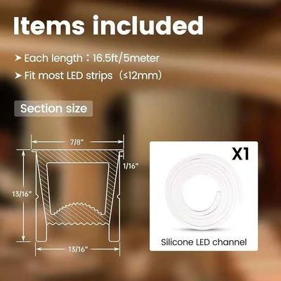 مضاد للماء 12 / 24 فولت سيليكون LED ضوء شريط للديكور المنزلي نيون LED ضوء شريط الأبيض 16.4ft/5m نيون ضوء شريط 12 فولت سيليكون مضاد للماء مرنة LED نيون حبل أضواء لغرفة النوم مهرجان