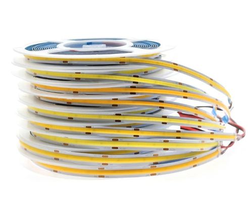 COB الشريط الضوء السيارة LED الشريط الضوء 320led 384led 480led 528led 768leds RGB COB LED الشريط الضوء لملف الألومنيوم