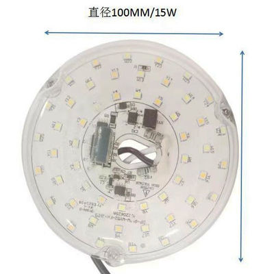 Dia100mm Round Pcb Board 12w 15w AC 110V 120V 230V 3.93' Retrofit Light Kit For Ceiling Flush Light سقف مروحة ضوء استبدال لوحة PCB 15W 90 قابل للتخفيف