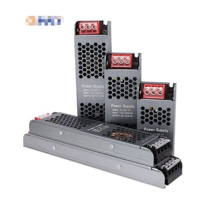 إمدادات الطاقة الرقيقة للغاية 12V / 24V 60W 100W 150W محرك LED التبديل إمدادات الطاقة لقطاع LED الخفيفة صندوق القصدير