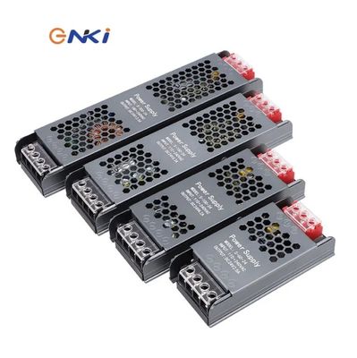 إمدادات الطاقة الرقيقة للغاية 12V / 24V 60W 100W 150W محرك LED التبديل إمدادات الطاقة لقطاع LED الخفيفة صندوق القصدير