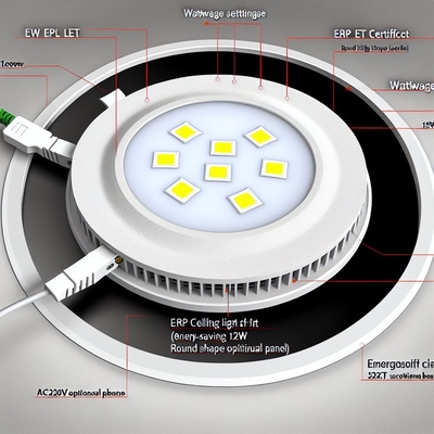 إيرب ETL معتمد 24 واط دائرة LED لوحة الضوء مع CCT قابل للتعديل