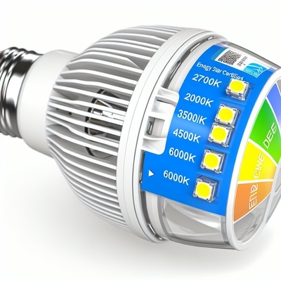 مروحة السقف معتمدة من قبل Energy Star مصباح LED بديل 1200 لومن