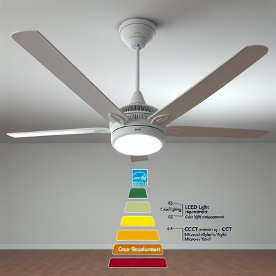 استبدال مصباح مروحة السقف LED معتمد من Energy Star 3000K
