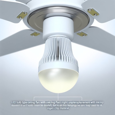 تعويض ضوء مروحة السقف LED بشريحة INGAN ، 1200 لومن ، 3000K