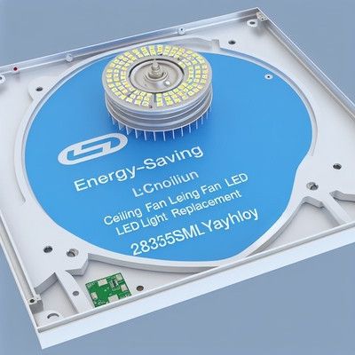 استبدال مصباح مروحة السقف LED - لوحة ألومنيوم PCB، 2835SMD LED، 3000K