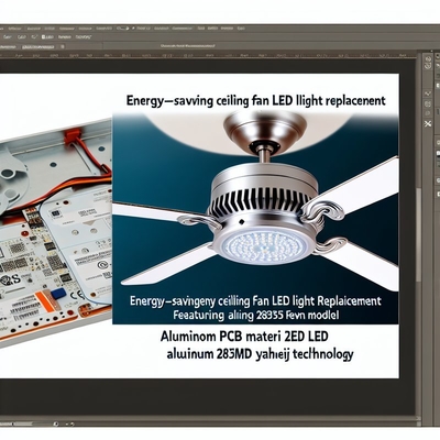 استبدال مصباح مروحة السقف LED - لوحة ألومنيوم PCB، 2835SMD LED، 3000K