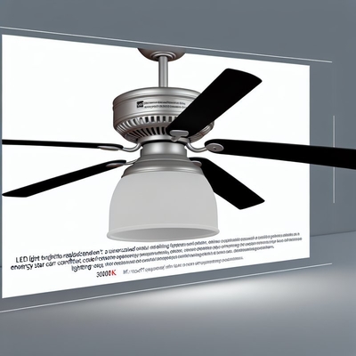 تعويض ضوء المروحة العالمية - 3000K ، معتمدة من Energy Star