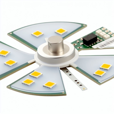 2835SMD تعويض ضوء مروحة السقف LED - 3000K الألومنيوم PCB Energy Star معتمد