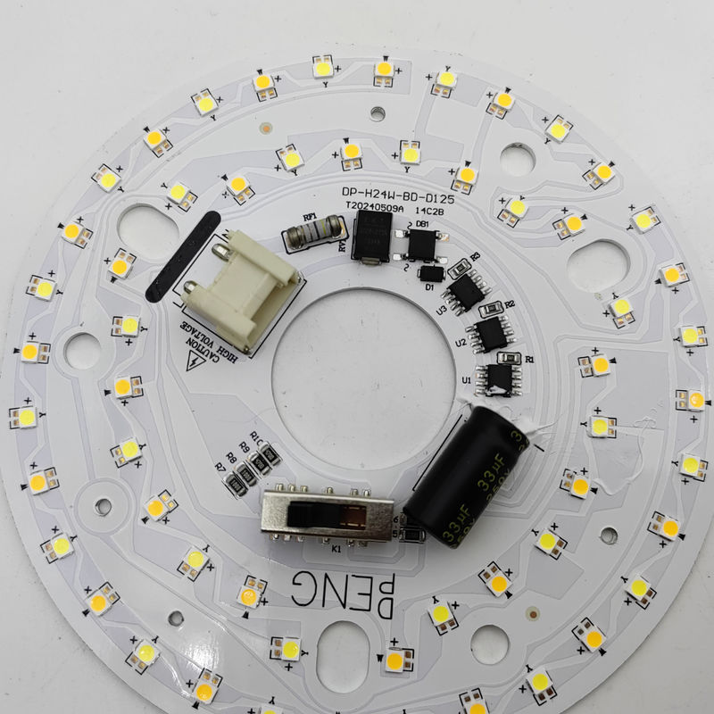 Dia125mm 4.9inch 24W LED Ceiling Fan Light Kit Retrofit Kit 5CCT 3000K 3500K 4000K 5000K 6000K قابل للتعديل 12W 18W 24W Switch ، 2800LM 120V ETL 2 4 واط