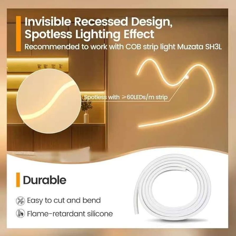 DIY Decoration Rgb Neon Strip Light Tubes Custom 12v 24v SFFlexible Neon Strip Light For Holiday Decoration السيليكون IP67 مضاد للماء ضوء النيون الخارجي