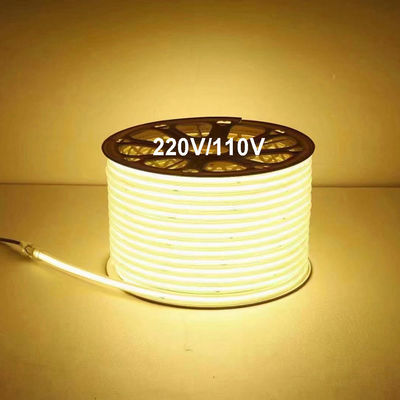 110V 220V مضاد للماء COB شريط ضوء LED مع الغراء PVC قابلة للتخصيص الأزرق / الثلج الأزرق / الأبيض / الأخضر / الأرجواني / الذهبي / الوردي