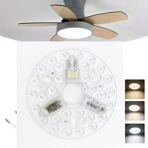 ERP Rosh وحدات LED 5CCT 12W / 18W / 24W DIP Switch مروحة ضوء السقف مع قوة الساحرة استبدال وحدة LED